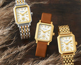 Tory Burch Eleanor White Dial Tri Tone Steel Strap Watch for Women - TBW1078 Authentic Buy Shop Now
