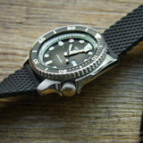 Seiko 5 Sports SKX Automatic Black Dial Black Silicone Strap Watch for Men - SRPD73K2