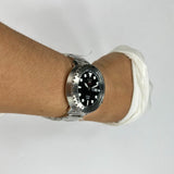 Seiko 5 Sports Automatic Black Dial Silver Steel Strap Watch for Men - SRPC61J1 Authentic Buy Shop Now
