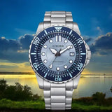 Citizen Mechanical Automatic Blue Dial Silver Steel Strap Watch for Men - NJ0178-81M Authentic Buy Shop Now