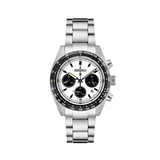 Seiko Prospex Speedtimer Solar Chronograph White Dial Silver Steel Strap Watch for Men - SSC813 Authentic Buy Shop Now