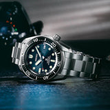 Seiko Prospex Marinemaster Automatic Scuba Divers Blue Dial Silver Steel Strap Watch for Men - SPB187J1 Authentic Buy Shop Now