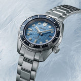 Seiko Prospex Glacier Save The Ocean Special Edition Automatic Blue Dial Silver Steel Strap Watch for Men - SPB299J1 Authentic Buy Shop Now