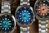 Seiko Prospex US Special Edition King Turtle Automatic Brown Dial Silver Steel Strap Watch for Men - SRPH55 Authentic Buy Shop Now
