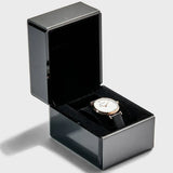 Emporio Armani Gianni T-Bar White Dial Black Leather Strap Watch for Women - AR11270 Authentic Buy Shop Now