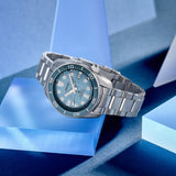 Seiko Prospex Glacier Save The Ocean Special Edition Automatic Blue Dial Silver Steel Strap Watch for Men - SPB299J1 Authentic Buy Shop Now