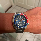 Seiko Prospex PADI Special Edition Automatic Blue Dial Silver Steel Strap Watch for Men - SRPE99 Authentic Buy Shop Now