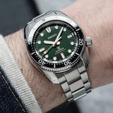 Seiko Prospex 140th Anniversary Limited Edition Automatic Scuba Divers Green Dial Silver Steel Strap Watch for Men - SPB207J1 Authentic Buy Shop Now