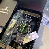 Seiko Prospex 140th Anniversary Limited Edition Automatic Scuba Divers Green Dial Silver Steel Strap Watch for Men - SPB207J1 Authentic Buy Shop Now