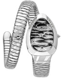 Just Cavalli Glam Evo 8 Black Dial Silver Steel Strap Watch for Women - JC1L225M0025 Authentic Buy Shop Now