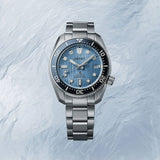 Seiko Prospex Glacier Save The Ocean Special Edition Automatic Blue Dial Silver Steel Strap Watch for Men - SPB299J1 Authentic Buy Shop Now