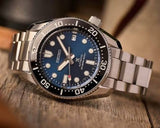 Seiko Prospex Marinemaster Automatic Scuba Divers Blue Dial Silver Steel Strap Watch for Men - SPB187J1 Authentic Buy Shop Now