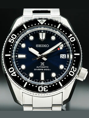 Seiko Prospex Marinemaster Automatic Scuba Divers Blue Dial Silver Steel Strap Watch for Men - SPB187J1 Authentic Buy Shop Now