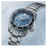 Seiko Prospex Glacier Save The Ocean Special Edition Automatic Blue Dial Silver Steel Strap Watch for Men - SPB299J1 Authentic Buy Shop Now