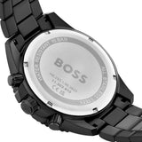 Hugo Boss Admiral Chronograph Black Dial Black Steel Strap Watch for Men - 1514258 Authentic Buy Shop Now
