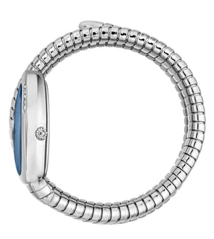 Just Cavalli Vezzoso Blue Dial Silver Steel Strap Watch for Women - JC1L230M0025 Authentic Buy Shop Now