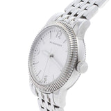 Burberry Utilitarian White Dial Silver Steel Strap Watch for Women - BU7856 Authentic Buy Shop Now