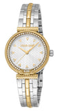 Just Cavalli Chiarezza Snake Core Silver Dial Two Tone Steel Strap Watch for Women - RC5L078M0055 Authentic Buy Shop Now