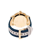 Tory Burch The Miller Chronograph Blue Dial Blue Jacquard Strap Watch for Women - TBW1038 Authentic Buy Shop Now