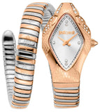 Just Cavalli Ferocious Silver Dial Two Tone Steel Strap Watch for Women - JC1L306M0075 Authentic Buy Shop Now