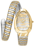 Just Cavalli Taglio Silver Dial Two Tone Steel Strap Watch for Women - JC1L225M0075 Authentic Buy Shop Now