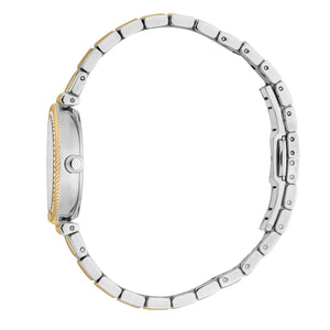 Just Cavalli Chiarezza Snake Core Silver Dial Two Tone Steel Strap Watch for Women - RC5L078M0055 Authentic Buy Shop Now
