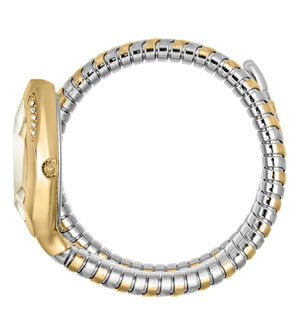 Just Cavalli Taglio Silver Dial Two Tone Steel Strap Watch for Women - JC1L225M0075 Authentic Buy Shop Now