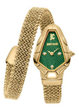Just Cavalli Fiamma Green Dial Gold Steel Strap Watch for Women - JC1L426M0035 Authentic Buy Shop Now