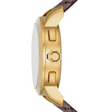 Tory Burch The Tory Chronograph White Dial Maroon Jacquard Strap Watch for Women - TBW1051 Authentic Buy Shop Now