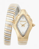 Just Cavalli Ferocious Mother of Pearl White Dial Two Tone Steel Strap Watch for Women - JC1L306M0065 Authentic Buy Shop Now