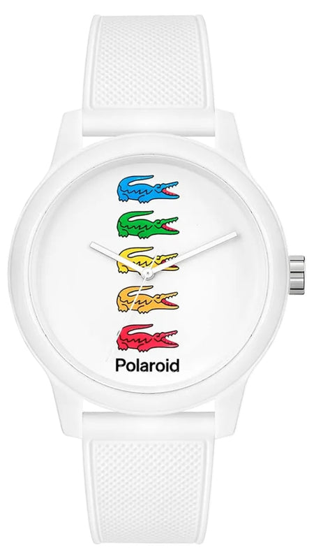 Lacoste 12.12 White Dial White Rubber Strap Watch for Men - 2011130 Authentic Buy Shop Now