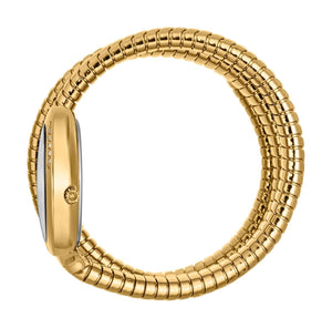 Just Cavalli Glam Evo 5 Silver Dial Gold Steel Strap Watch for Women - JC1L228M0035 Authentic Buy Shop Now