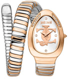 Just Cavalli Glam Evo 5 Silver Dial Two Tone Steel Strap Watch for Women - JC1L227M0075 Authentic Buy Shop Now
