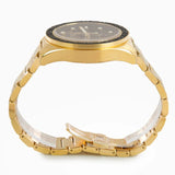 Versace Greca Dome Chronograph Black Dial Gold Steel Strap Watch for Men - VE6K00523 Authentic Buy Shop Now