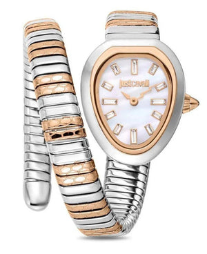 Just Cavalli Aversa Mother of Pearl Dial Two Tone Steel Strap Watch for Women - JC1L222M0065 Authentic Buy Shop Now