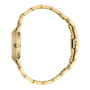 Just Cavalli Donna Glam Silver Dial Gold Steel Strap Watch for Women - RC5L098M0025 Authentic Buy Shop Now