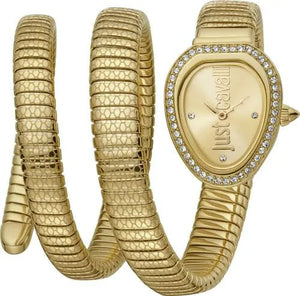 Just Cavalli Doppio Gold Dial Gold Steel Strap Watch for Women - JC1L163M0025 Authentic Buy Shop Now