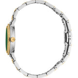 Just Cavalli Donna Glam Green Dial Two Tone Steel Strap Watch for Women - RC5L098M0065 Authentic Buy Shop Now