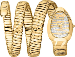 Just Cavalli Taglio White Dial Gold Steel Strap Watch for Women - JC1L226M0025 Authentic Buy Shop Now