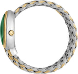 Just Cavalli Twined Green Dial Two Tone Steel Strap Watch for Women - JC1L264M0065 Authentic Buy Shop Now