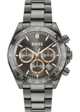 Hugo Boss Hero 2.0 Chronograph Grey Dial Grey Steel Strap Watch for Men - 1514299 Authentic Buy Shop Now