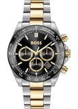Hugo Boss Hero 2.0 Chronograph Black Dial Two Tone Steel Strap Watch for Men - 1514269 Authentic Buy Shop Now