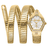 Just Cavalli Vita White Dial Gold Steel Strap Watch for Women - JC1L355M0025 Authentic Buy Shop Now