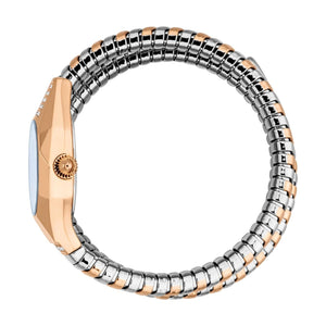 Just Cavalli Lunara Blue Dial Two Tone Steel Strap Watch for Women - JC1L397M0085 Authentic Buy Shop Now