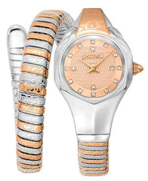 Just Cavalli Amalfi Rose Gold Dial Two Tone Steel Strap Watch for Women - JC1L270M0065 Authentic Buy Shop Now