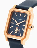 Tory Burch Robinson Quartz Blue Dial Blue Leather Strap Watch for Women - TBW1511 Authentic Buy Shop Now