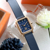 Tory Burch Robinson Quartz Blue Dial Blue Leather Strap Watch for Women - TBW1511 Authentic Buy Shop Now