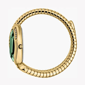 Just Cavalli Serpente Metallica Green Dial Gold Steel Strap Watch for Women - JC1L223M0035 Authentic Buy Shop Now