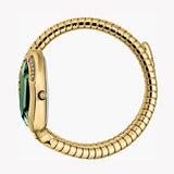 Just Cavalli Serpente Metallica Green Dial Gold Steel Strap Watch for Women - JC1L223M0035 Authentic Buy Shop Now