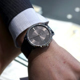 Calvin Klein Minimal Black Dial Black Leather Strap Watch for Men - K3M211C4 Authentic Buy Shop Now